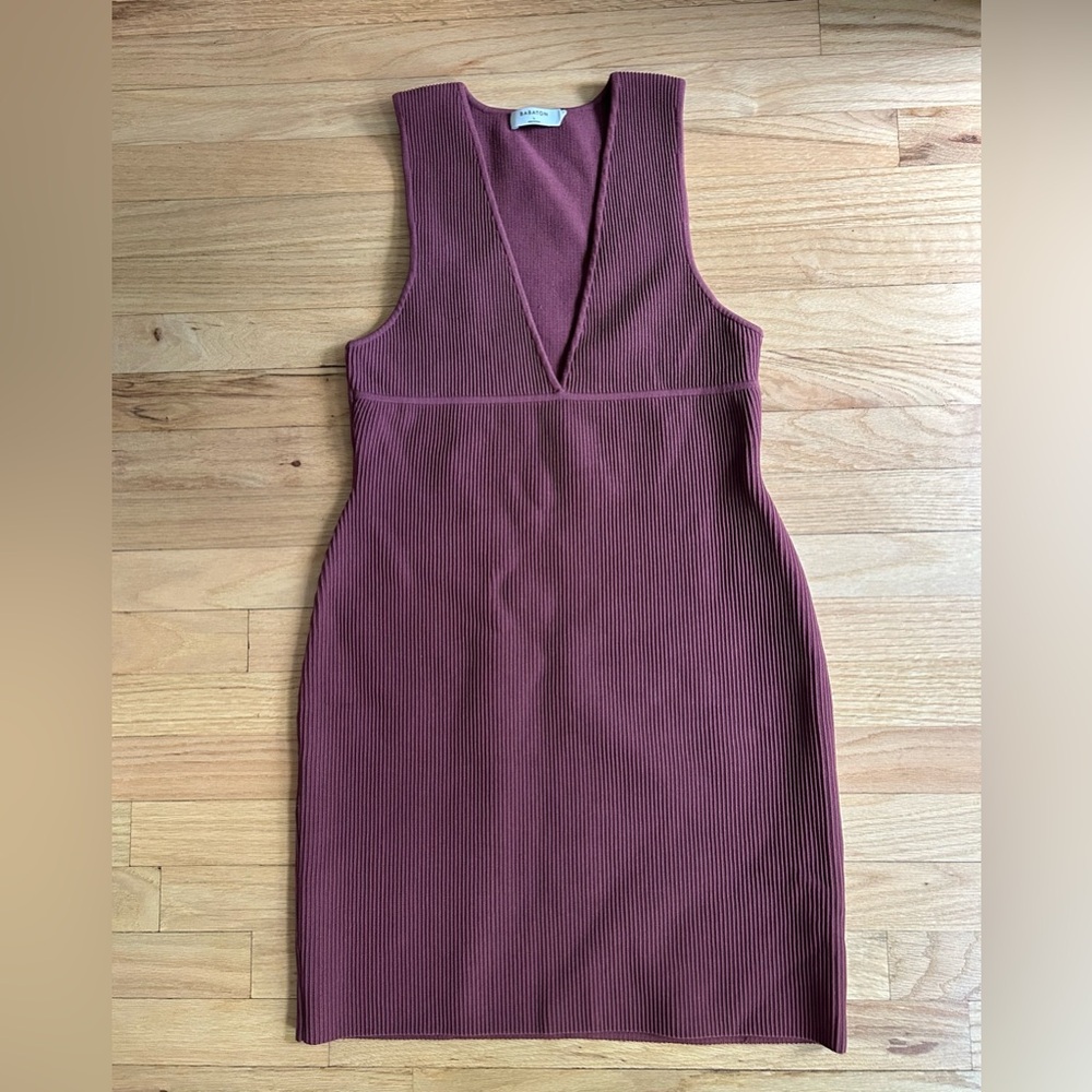 Elegant Burgundy Sleeveless Dress